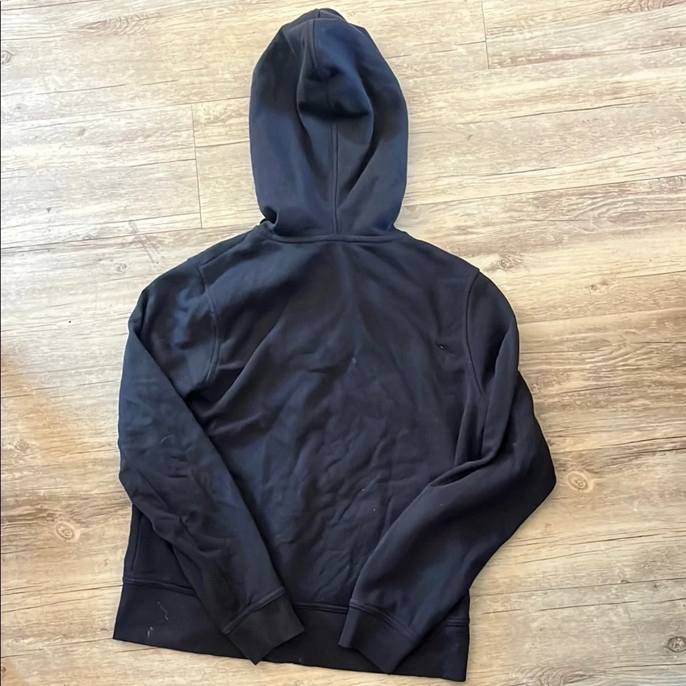 Men's Black Zip-Up Hoodie - Lightweight Everyday Pullover